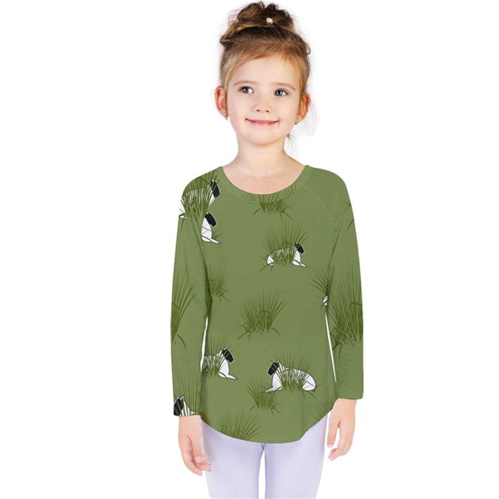 Sheep Lambs Kids  Long Sleeve Tee