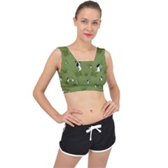 Sheep Lambs V-back Sports Bra