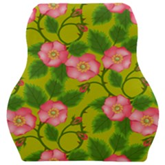 Roses Flowers Pattern Bud Pink Car Seat Velour Cushion 