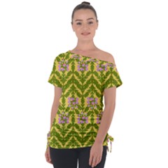 Texture Nature Erica Tie-up Tee