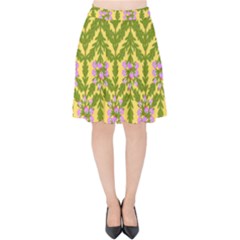 Texture Nature Erica Velvet High Waist Skirt