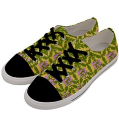 Texture Nature Erica Men s Low Top Canvas Sneakers by HermanTelo