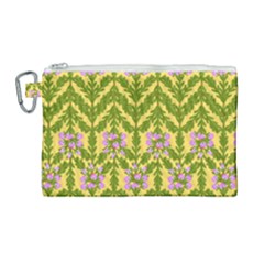 Texture Nature Erica Canvas Cosmetic Bag (large) by HermanTelo