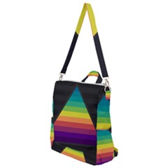 Background Rainbow Stripes Bright Crossbody Backpack by Pakrebo