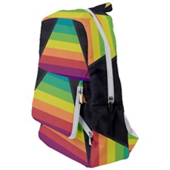 Background Rainbow Stripes Bright Travelers  Backpack