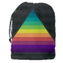 Background Rainbow Stripes Bright Drawstring Pouch (XXXL) View2