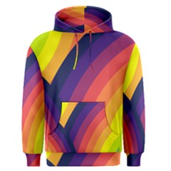 Background Rainbow Colors Colorful Men s Pullover Hoodie by Pakrebo