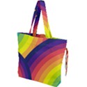 Background Rainbow Colors Colorful Drawstring Tote Bag View1