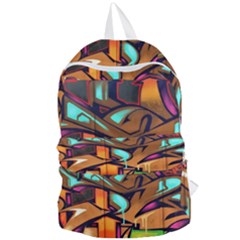 Graffiti Mural Street Art Wall Art Foldable Lightweight Backpack by Pakrebo