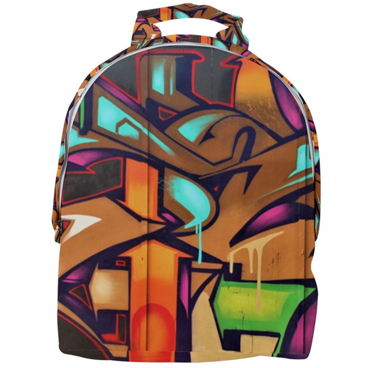 Graffiti Mural Street Art Wall Art Mini Full Print Backpack