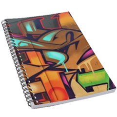 Graffiti Mural Street Art Wall Art 5 5  X 8 5  Notebook by Pakrebo