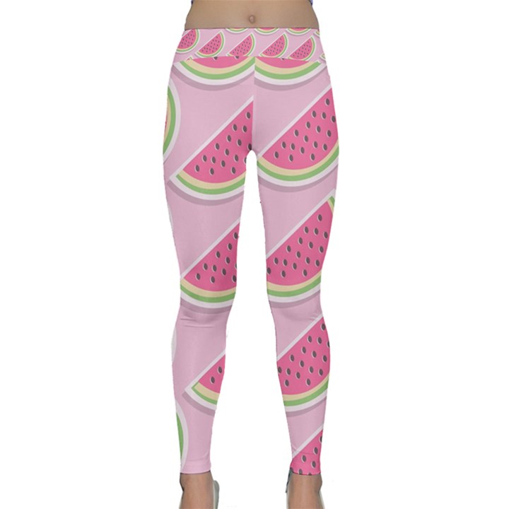 Melons Pattern Food Fruits Melon Classic Yoga Leggings