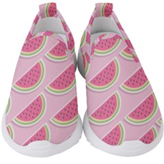 Melons Pattern Food Fruits Melon Kids  Slip On Sneakers by Pakrebo