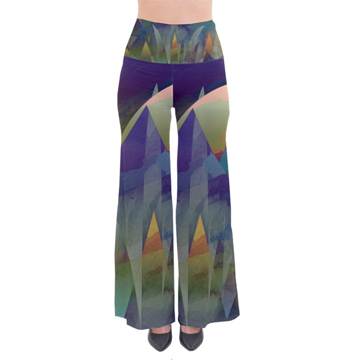 Mountains Abstract Mountain Range So Vintage Palazzo Pants