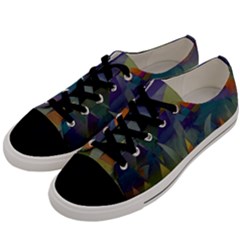 Mountains Abstract Mountain Range Men s Low Top Canvas Sneakers by Pakrebo