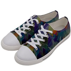 Mountains Abstract Mountain Range Women s Low Top Canvas Sneakers by Pakrebo