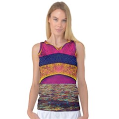 Abstract Sunrise Ocean Sunset Sky Women s Basketball Tank Top by Pakrebo