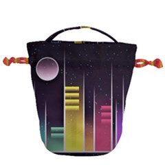 Illustrations Background Abstract Colors Drawstring Bucket Bag