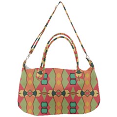 Pattern Orange Green African Removal Strap Handbag