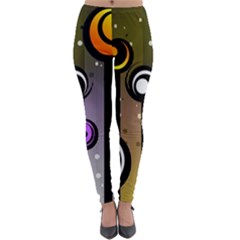 Abstract Flora Pinks Yellows Lightweight Velour Leggings by Pakrebo