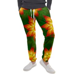 Flower Pattern Floral Non Seamless Men s Jogger Sweatpants by Pakrebo