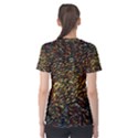 Flames Pattern Texture Gold Women s Sport Mesh Tee View2