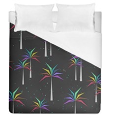 Background Flora Trees Palm Duvet Cover (queen Size) by Pakrebo