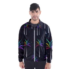 Background Flora Trees Palm Men s Windbreaker by Pakrebo