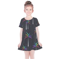 Background Flora Trees Palm Kids  Simple Cotton Dress by Pakrebo