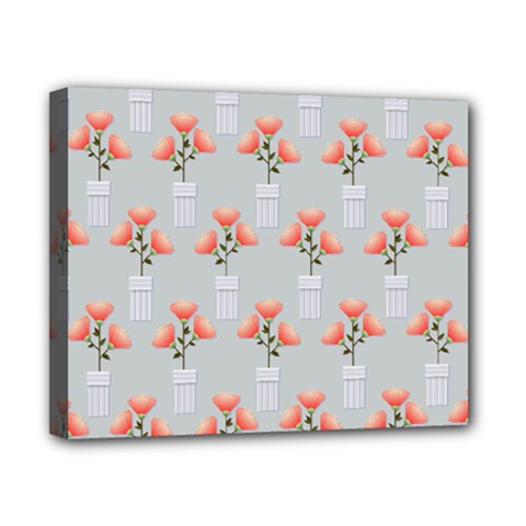 Pattern Non Seamless Floral Flowers Canvas 10  X 8  (stretched) by Pakrebo