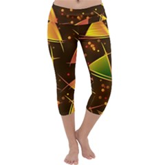 Background Non Seamless Pattern Capri Yoga Leggings by Pakrebo