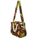 Background Non Seamless Pattern Rope Handles Shoulder Strap Bag View1