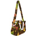 Background Non Seamless Pattern Rope Handles Shoulder Strap Bag View2