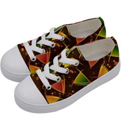 Background Non Seamless Pattern Kids  Low Top Canvas Sneakers by Pakrebo