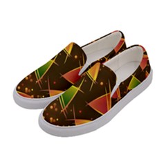 Background Non Seamless Pattern Women s Canvas Slip Ons by Pakrebo