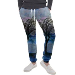 Tree Moon Sky Watercolor Painting Men s Jogger Sweatpants