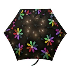 Illustrations Background Floral Flowers Mini Folding Umbrellas by Pakrebo