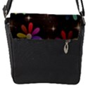 Illustrations Background Floral Flowers Flap Closure Messenger Bag (S) View1