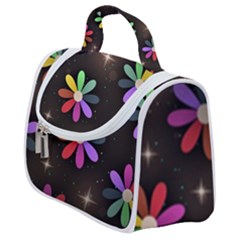 Illustrations Background Floral Flowers Satchel Handbag by Pakrebo