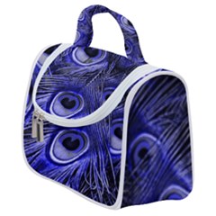 Peacock Feathers Color Plumage Satchel Handbag by Pakrebo