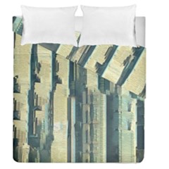 Texture Abstract Buildings Duvet Cover Double Side (queen Size) by Pakrebo