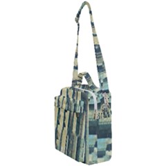 Texture Abstract Buildings Crossbody Day Bag by Pakrebo