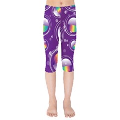 Non Seamless Pattern Background Kids  Capri Leggings  by Pakrebo