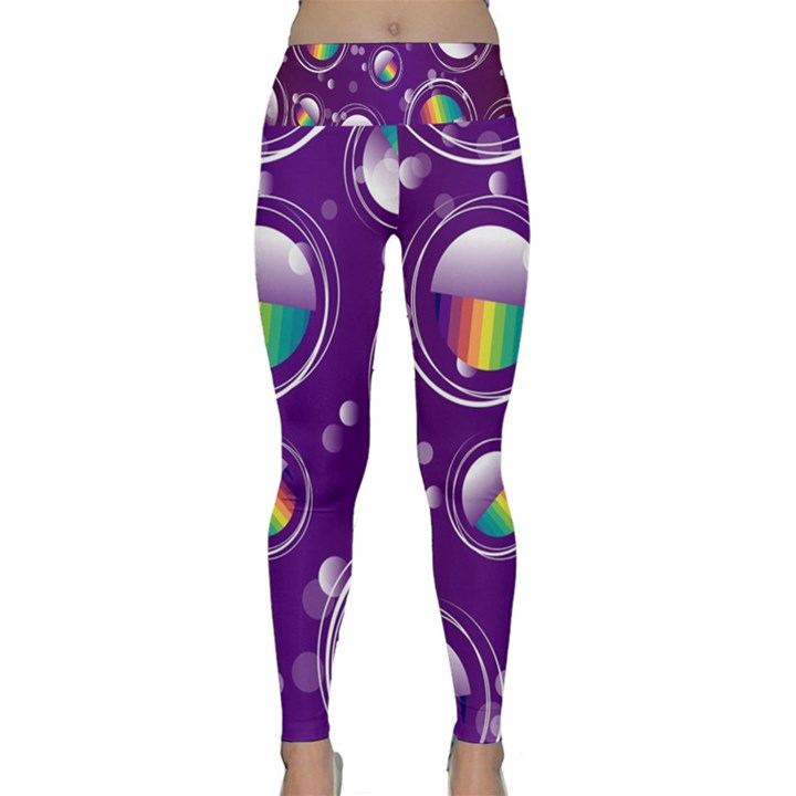 Non Seamless Pattern Background Lightweight Velour Classic Yoga Leggings