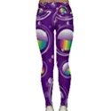 Non Seamless Pattern Background Lightweight Velour Classic Yoga Leggings View2