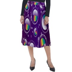 Non Seamless Pattern Background Classic Velour Midi Skirt 