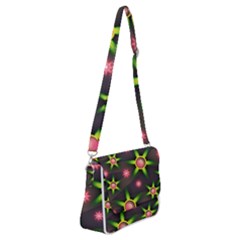 Non Seamless Pattern Background Shoulder Bag With Back Zipper