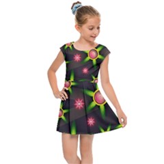 Non Seamless Pattern Background Kids  Cap Sleeve Dress by Pakrebo