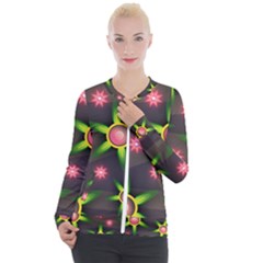 Non Seamless Pattern Background Casual Zip Up Jacket