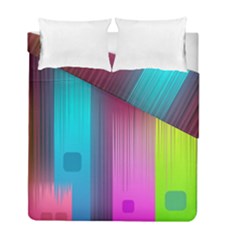 Abstract Background Colorful Duvet Cover Double Side (full/ Double Size)